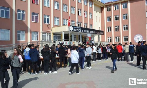 Beypazarı'nda okullardan Gazze'ye yardım eli uzandı