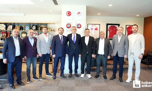 Etimesgut Spor’dan İbrahim Hacıosmanoğlu ve Cengiz Gökay’a ziyaret