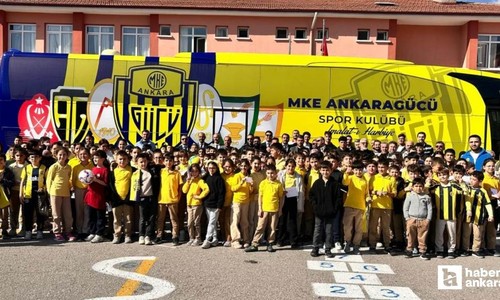 MKE Ankaragücü yöneticileri ve sporcularından Pursaklar'da okul ziyareti!