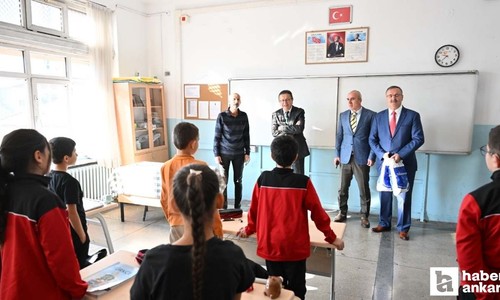 Altındağ Belediye Başkanı Tiryaki, Cebeci Ortaokulu'nu ziyaret etti