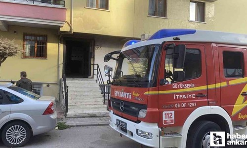 Keçiören'de 4 katlı bir binada çıkan yangın kontrol altına alındı