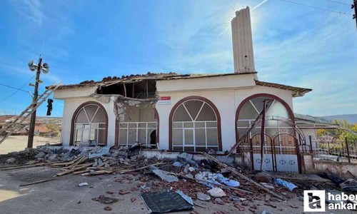 Sincan Belediyesi Ayaş'ta yıkılan camiye destekte bulunacak