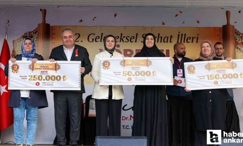 Keçiören'de düzenlenen yöresel yemek yarışmasında kazananlar ödüllerini aldı