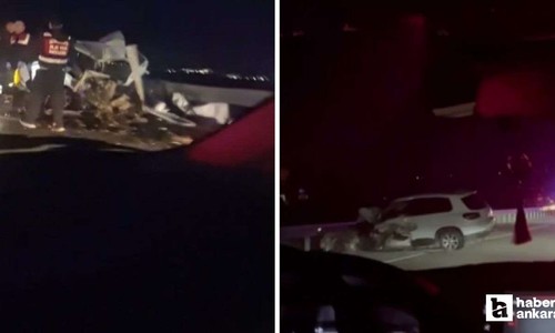 Ankara'da iki araç kafa kafaya çarpıştı: 4 ölü, 3 yaralı