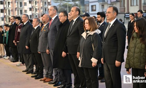 Altındağ Belediye Başkanı Veysel Tiryaki, 10 Kasım anma programına katıldı