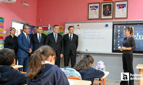 Altındağ Belediye Başkanı Veysel Tiryaki, Aydınlıkevler İlkokulu'nu ziyaret etti