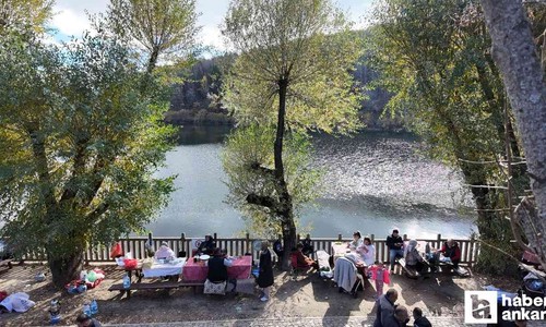 Başkentliler hafta sonu Çubuk Karagöl Tabiat Parkı'na akın etti