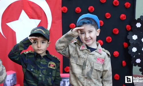 Keçiören Belediyesi'nin etkinliklerinde çocuklar Atatürk'ü andılar