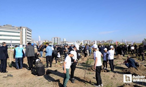 Kahramankazan Belediyesi, fidan dikme etkinliği gerçekleştirdi