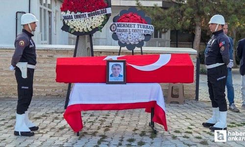 Ankara'da kalp krizinden hayatını kaybeden polis memuru memleketinde son yolculuğuna uğurlandı