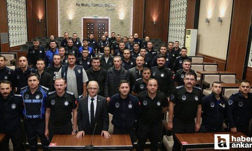 Keçiören Belediyesi Zabıta Müdürlüğü personellerine hizmet içi eğitimi verildi