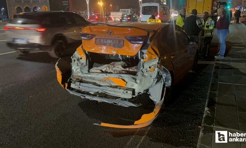 Polatlı'da 5 araçlı zincirleme trafik kazasında 1 kişi yaralandı