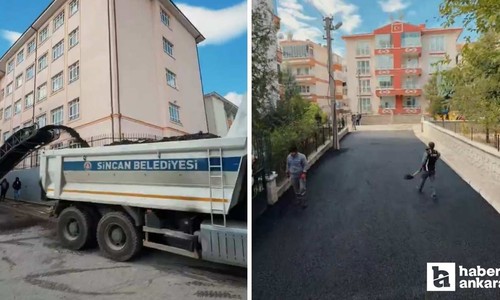 Sincan Belediyesi, asfalt serim çalışmalarını sürdürüyor