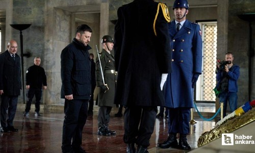 Ukrayna Devlet Başkanı Zelenskiy'den Anıtkabir ziyareti