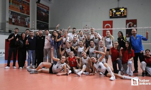 Etimesgut Belediyesi Voleybol takımı devreyi namağlup kapattı!