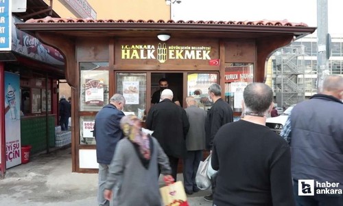 Vatandaş önünde kuyruk oluyor! Dışarıda 20 TL, Ankara Halk Ekmek 10 TL'den satıyor