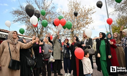Altındağ Belediyesi'nden Gazze'ye destek kermesi ve Şiddete Karşı Dur Yürüyüşü