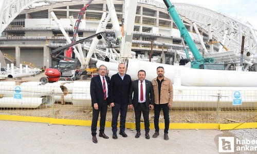 Ankaragücü’nden inşaatı süren 19 Mayıs Stadı’na ziyaret!