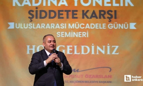 Keçiören Belediyesi Kadına Yönelik Şiddete Karşı Uluslararası Mücadele Günü Semineri düzenledi