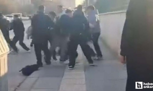 Sincan'da akran zorbalığı tekmeli kavgaya dönüştü: O anlar kamerada!