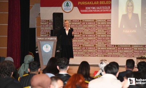 Pursaklar Belediyesi'nin düzenlediği 2. Basın Akademi'ye Fulya Kalfa konuşmacı olarak katıldı