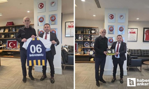 MKE Ankaragücü Başkanı Yaman'dan TFF Başkanı Hacıosmanoğlu'na ziyaret!