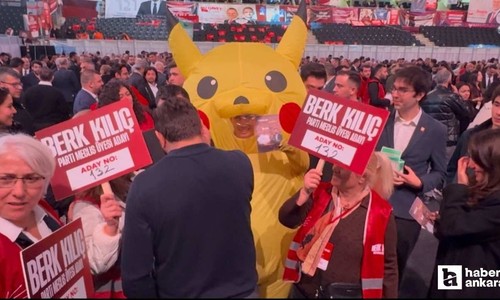 Pikachu kostümü CHP'nin kurultayında ortaya çıktı