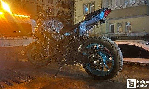 Çubuk'ta 11 ayda yapılan denetimlerde 195 motosiklet trafikten men edildi