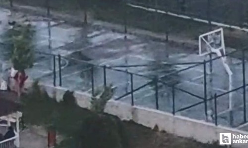 Etimesgut’ta iki kardeşe saldıran köpeğin görüntüleri şok etti