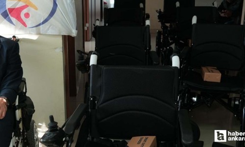 Ankara’da polis memurundan ihtiyaç sahibi engelli bireylere anlamlı hediye