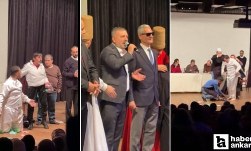 Sincan Belediye Başkanı Ercan, özel eğitim grubunun sahnelediği gösteriyi izledi