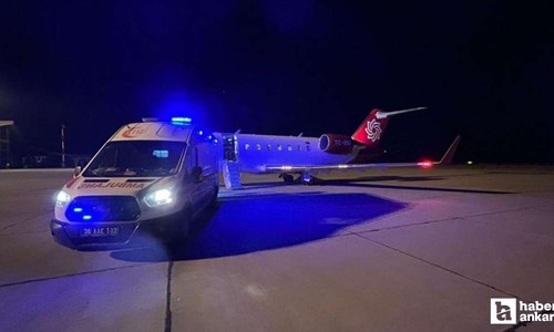 Kars'ta solunum zorluğu çeken 44 günlük bebek ambulans uçakla Ankara'ya sevk edildi!