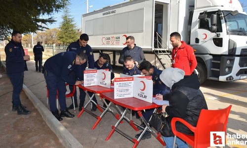 Kahramankazan'da gün boyunca süren kan bağışı kampanyasında 56 ünite kan toplandı!