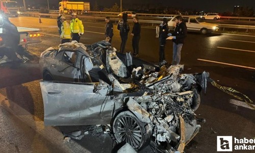 Başkentte seyir otomobil seyir halindeki tırın altına girdi! 2 ölü, 1 ağır yaralı!