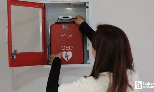 Hacettepe Üniversitesi'ne ani kalp durmalarına karşı 55 OED cihazı yerleştirildi