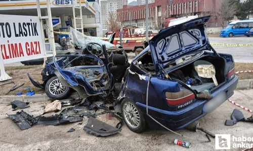 Mamak 19 Mayıs Bulvarı'nda trafik kazası! 1 kişi hayatını kaybetti, 3 kişi yaralandı