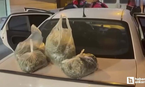 Altındağ'da 4 kilo yasaklı madde yakalandı, 2 kişi gözaltına alındı