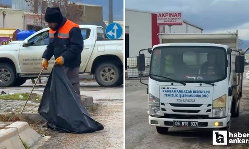 Kahramankazan Belediyesi'nden Keresteciler Sanayi Sitesi'nde temizlik!