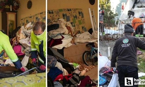 Etimesgut Belediyesi duyurdu: Çöp ev temizlendi!