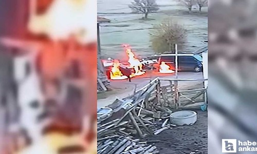 Çamlıdere'de mahalle muhtarı ile oğluna ait 4 araç kundaklandı