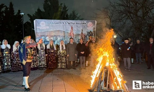 Atatürk'ün Ankara'ya gelişinin 106. yıl dönümü Sinsin ateşi yakılarak kutlandı