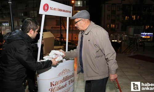Keçiören Belediyesi, ilçedeki camilerde kandil simidi dağıttı