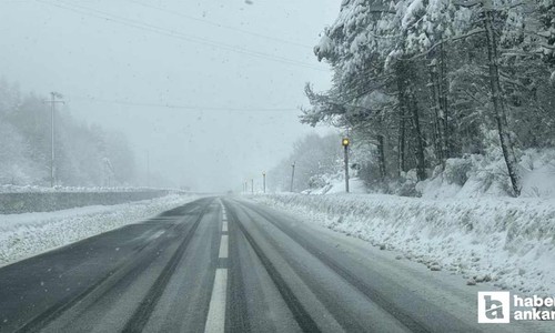 Bolu Dağı’nda kar yağışı yeniden başladı: Ankara istikameti açık