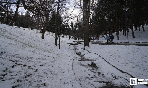 Ankaralılar karın keyfini parklarda çıkardılar