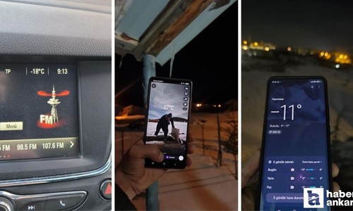 Ankara gün boyu buz kesti, termometreler -18 dereceyi gösterdi