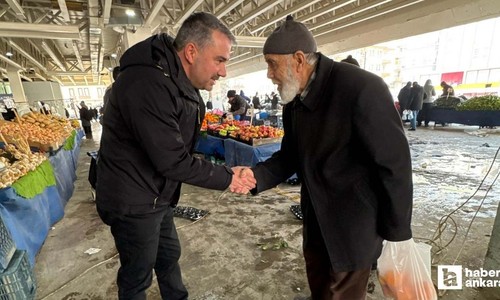 Pursaklar Belediye Başkanı Ertuğrul Çetin vatandaşlarla iç içe olmayı sürdürüyor