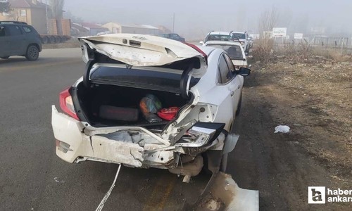 Çubuk'ta 5 araçlı zincirleme trafik kazasında 5 kişi yaralandı