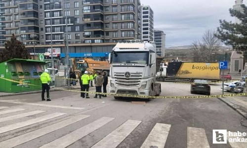 Mamak'ta yere düşen cüzdanını almaya çalışan kadını hafriyat kamyonu ezdi