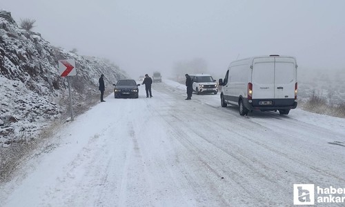 Güdül'de kar yağışı etkisini gösterdi!