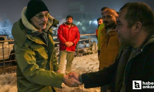 Etimesgut Belediye Başkanı Beşikcioğlu, karla mücadele ekiplerini ziyaret etti